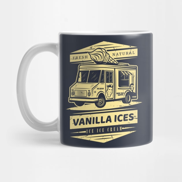 Fresh Natural Vanilla Ices Ice Ice Cream by Meta Cortex